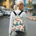 thumbnail image 7 of FORMRS Mini Backpack Purse for Women Travel Daypack Casual Shoulder Bag, Green Butterflies, 7 of 7