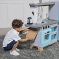 thumbnail image 3 of Step2 Blue Cooking Time Kids Pretend Kitchen Playset with Fridge, 3 of 16