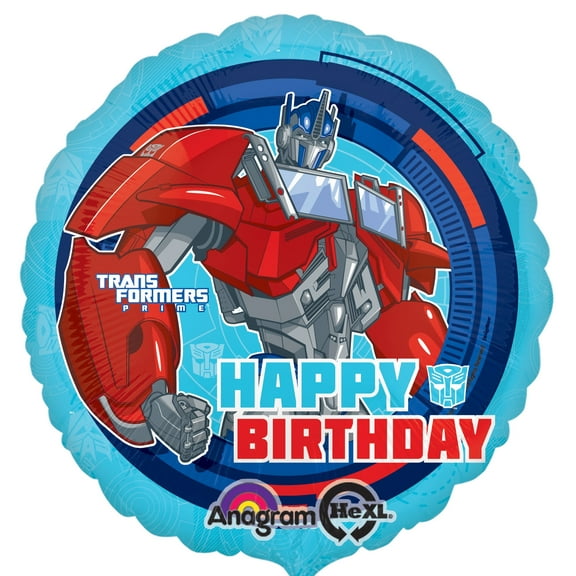 Transformers Happy Birthday Foil / Mylar Balloon 18" ( Each )