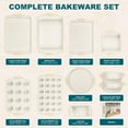 thumbnail image 2 of 10-Piece Nonstick Baking Pans Set, Cream, 2 of 7