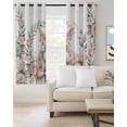 thumbnail image 2 of Easter Bunny Blackout Curtains for Bedroom Living Room Darkening Curtains 90 Inch Cute Rabbit Rose Floral Pastoral Leaves Plants Black Out Window Curtain Privacy Window Treatment Drapes 52"x90"x2, 2 of 9