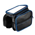 thumbnail image 1 of Nituyy Bike Front Frame Bag Touchable Transparent Bicycle Phone Holder Bike Storage Pouch with Zipper Pockets, 1 of 6
