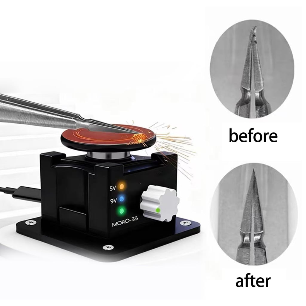 Professional Disc Sharpener Long Lasting Precise Edges Repair Continuous Duty Applications for Tweezers