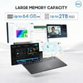 thumbnail image 6 of Dell 16" FHD+ Touchscreen Business Laptop Inte core 7 150U (Beat i7-1355U) 16GB DDR5 RAM 1TB SSD Intel Graphics Backlit KB Wi-Fi 6 Bluetooth 5.2 Webcam HDMI 1.4 USB-C DP 1.4 Windows 11 Pro Black, 6 of 7