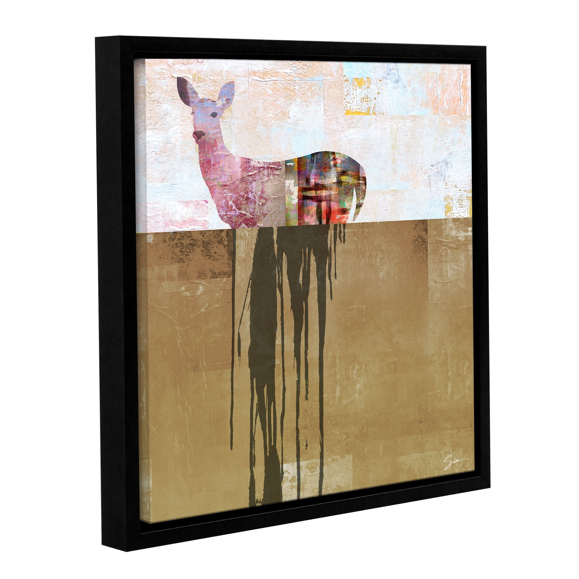 ArtWall Greg Simanson "Dissolve I" Gallery-Wrapped Floater-Framed Canvas