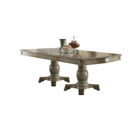 Fiore Pedestal - ACME Chateau De Ville Dining Table with Double Pedestal, Cherry (Chairs Separately)