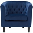 thumbnail image 4 of Modway Prospect Performance Velvet Armchair in Navy, 4 of 5