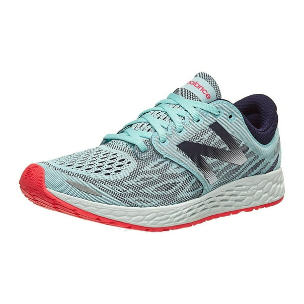 New Balance New Balance Women S Fresh Foam Zante V3 Ozone Blue Bright Cherry Walmart Com Walmart Com