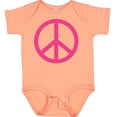thumbnail image 3 of Inktastic Pink Peace Sign Girls Baby Bodysuit, 3 of 5