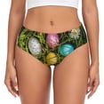 thumbnail image 1 of Fotbe colorful Easter eggs Calzones Estampados para Mujer – Ropa Interior de Algodón, Cómoda, Suave y Elástica-3X-Large, 1 of 6
