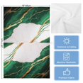 thumbnail image 5 of Green White Marble Kitchen Towels Set of 4, Water Absorbent Dish Towel, Nature Marble Crack Yellow Lines Art Decorative Hand Towels - Quick Drying Cloth for Cooking Baking, 18x28 Inch, 5 of 8