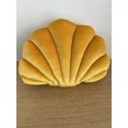 thumbnail image 2 of Almohada decorativa de conchas marinas, 1 pieza de almohada de felpa con temática oceánica, funda de almohada decorativa de conchas marinas, decoración para el hogar y la oficina (amarillo), 2 of 3