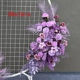 thumbnail image 3 of Lucky Flower 40 in Artificial Purple Arch Flowers, 3 of 5