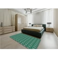 thumbnail image 4 of Ahgly Company Indoor Rectangle Patterned Lime Mint Green Area Rugs, 8' x 10', 4 of 6