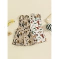 thumbnail image 3 of Suagox Baby Girl Summer Overalls Romper Casual Cowboy Print Corduroy Shorts Jumpsuit for Newborn Toddler Cute Clothes for 6-24 Months and 2-3 Years Old Baby, 3 of 10