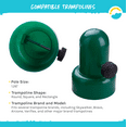 thumbnail image 2 of SkyBound Bolted-Style Trampoline Pole Caps, Trampoline Safety Net Pole-Top Holders, 1.26 Inches, Set of 6 (Green), 2 of 7