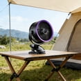 thumbnail image 6 of 3-in-1 USB Rechargeable Clip-on, Stand, Wall-Mountable Fan, 3-Speed Adjustable Airflow for Office, Home, RV, 360° Rotation, Quiet Fan for Outdoor Travel and Camping, 6 of 7