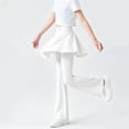 thumbnail image 3 of ZGRBOU 2 in 1 Girls Flare Leggings with Skirt High Waisted Tennis Athletic Flowy Skirted Pants Soft Stretch Pull Pants for Kid, 3 of 7
