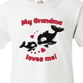 thumbnail image 4 of Inktastic My Grandma Loves Me Orca Family Youth T-Shirt, 4 of 5