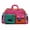 Pink, variant on Large Capacity Expandable Stylish Color Block Travel Duffel Bag Multi-Pocket Weekender Overnight Bag with Adjustable Shoulder Strap, Perfect for Sports Gym Vacation 