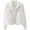 White, variant on Women Oversized Denim Jacket Embroidered - Beading Jeans Coat Blue L