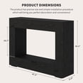 thumbnail image 3 of GOCAPTAIN Farmhouse Console Table, 47" Wooden Narrow Entryway Sofa Table with Storage Shelf for Living Room, Hallway, Foyer, Black, 3 of 7