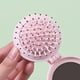 thumbnail image 3 of Mini cepillo de pelo para bolso, cepillo de bolsillo con espejo para niñas, pequeño espejo portátil con cepillo tamaño de viaje, rosa oso de fresa Electrónica, 3 of 5