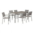 thumbnail image 1 of Pangea Home David 7 Pièces Moderne Cadre en Aluminium Salle à Manger Set in Gray, 1 of 18