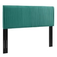 thumbnail image 2 of Modway Eloise Channel Tufted Performance Velvet Twin Headboard in Teal, 2 of 10