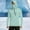 Mint Green, variant on Mens Sun Shirts UV Protection Long Sleeve Quarter Zip Thumb Holes Hooded Top UPF 50  Lightweight Breathable Shirt with Face Cover