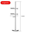 thumbnail image 1 of Graphics card bracket all aluminum alloy support bracket computer chassis bracket companion bracket fixed jack vertical m Silver Dual Card, 1 of 6