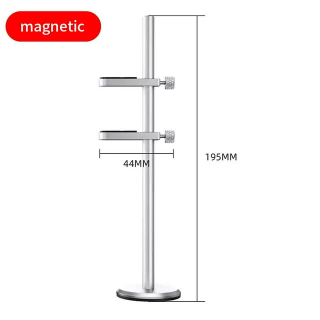 support de Carte Graphique Tout en Alliage d'Aluminium, support de Châssis d'Ordinateur, support Compagnon, Prise Fixe, vertical, m, Argent, Double Carte