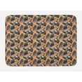 thumbnail image 1 of Abstract Bath Mat, Polygonal Art Illustration with Flourish Ornamental Creative Shapes Print, Plush Bathroom Decor Mat with Non Slip Backing, 29.5" X 17.5", Multicolor, by Ambesonne, 1 of 2