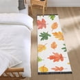 thumbnail image 3 of Yayeee Runner Rug for Bedroom 2'x6' Machine Washable Hallway Non Slip Mat, Green Leaves, 3 of 8