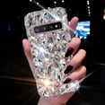 thumbnail image 6 of for Samsung Galaxy S10 Case Diamond Case for Women 3D Glitter Sparkle Bling Case Luxury Shiny Crystal Diamond Bumper Clear Gems Cute Protective Girly Case Girls Cover(Sliver), 6 of 6