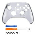 thumbnail image 3 of eXtremeRate Custom Shell Chrome Silver Replacement Cover Faceplate for Xbox Core Wireless Controller, 3 of 8