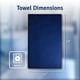 thumbnail image 4 of Juego de toallas con forma de dedo Creative Scents, azul, paquete de 4, 28 x 46 cm, 4 of 7
