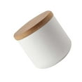thumbnail image 3 of Boîte de Rangement en Céramique Durable pour Céréales, Conteneur de Rangement de Cuisine, Étui de Rangement Scellé (Blanc, Petit), 3 of 8