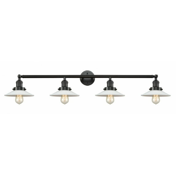 215-OB-G1-LED-Innovations Lighting-Halophane-14W 4 LED Bath Vanity in Industrial Style-44.5 Inches Wide by 6.5 Inches High Oil Rubbed Bronze Finish