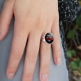 thumbnail image 2 of Twenty Six Point Freaking Two Marathon 26.2 Silver Plated Adjustable Novelty Ring, 2 of 3