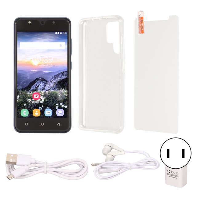 S22 Ultra Teléfono Inteligente con Pantalla Waterdrop de 5.0 Pulgadas 4GB 32GB Teléfono Celular con cámara de 5MP 13MP 5GWiFi para Android 10 100‑240V Azul