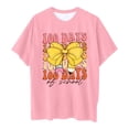 thumbnail image 5 of LUOGENLI T-Shirt pour Filles Enfants Mode Décontractée Imprimé Col Rond Ample Manche Courte T-Shirt Haut Maxi Chemises pour Filles Taille Haute 12-13 Ans, 5 of 5