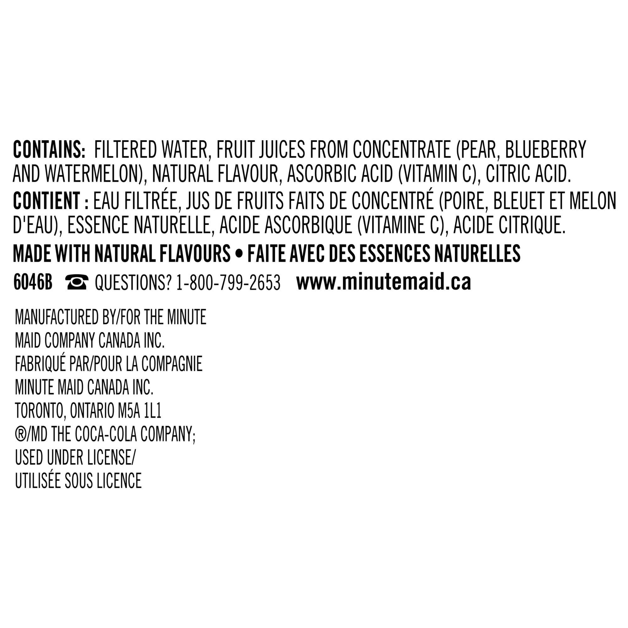 Minute Maid Watermelon Blueberry Cartons, 200 mL, 8 Pack, 200 x mL