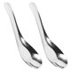 thumbnail image 3 of ColoMX 2 unids Hogar Porridge Spoons Flatware Sopa de acero inoxidable Postre Cucharas, 3 of 8