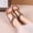 Brown, variant on Women's Bohemian Beaded Sandals Ankle Strap Design Open Toe Footwear Ethnic Style Casual Summer Beach Shoes Trendy Fashion Flats Beige Women Sandal