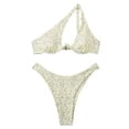 thumbnail image 1 of Cameland Ladies' Sexy Printed Split Shoulder Steel Support Bikini Two-piece Swimsuit Set, 1 of 6