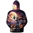 thumbnail image 2 of Spooky Halloween Night Witch Great Dane Glowing Pumpkins All Over Print 3D Hoodie Unisex Merch Hoodies Danes Dog Lover Gifts - 12015, 2 of 6