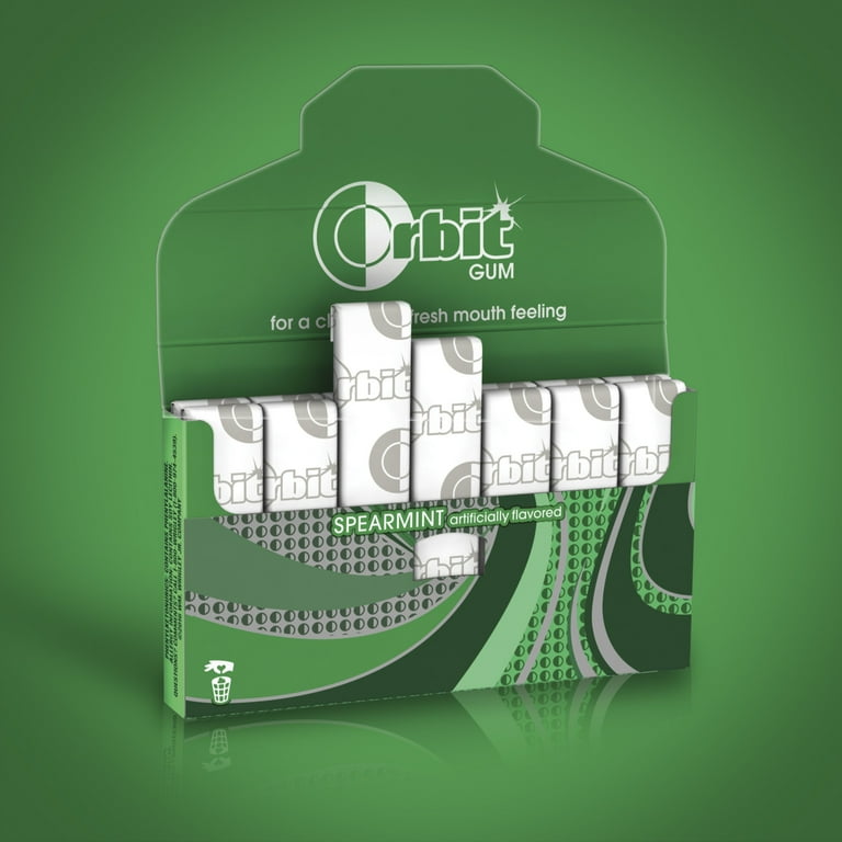 Orbit Sugar-Free Spearmint Chewing Gum, Mint Variety Pack, 14
