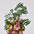 thumbnail image 3 of Bewildely Kit de flores de artificial, guirnaldas, peonía realista, cartel de bienvenida, ramos, decoración de pared, utilería para fotografía, Kits de decoración para fiestas Rosa 80cm Bewildely HA084084-02, 3 of 6