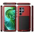 thumbnail image 5 of Allytechgroup Shockproof Phone Case for Samsung Galaxy S25 Ultra, Military-Grade Protection, MagSafe & Car Mount Compatible, TPU/PC Bumper, Water-Resistant Case for Samsung Galaxy S25 Ultra,Red, 5 of 8